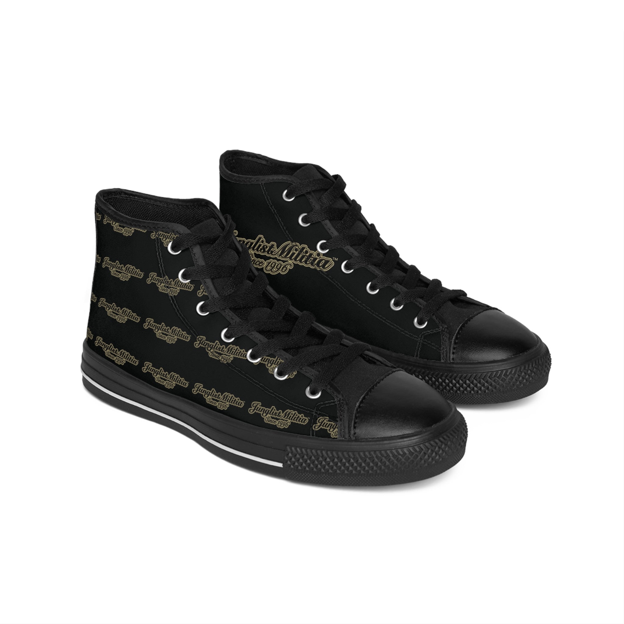 Men's Classic Sneakers-Junglist Militia Since 1996 2nd Generation Logo