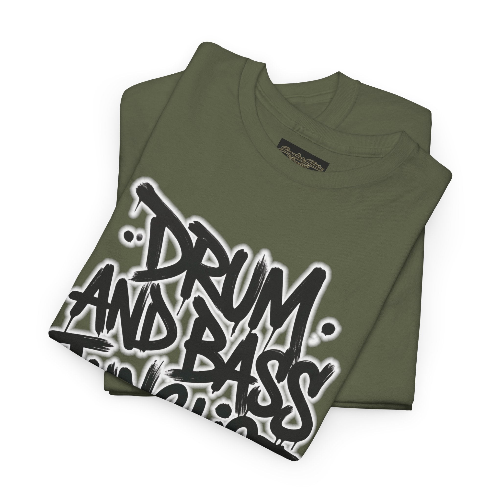 Junglist Militia™ Since 1996 | Drum & Bass Junglist Graffiti Gildan Premium Cotton T-Shirt | NeuroDemonic Records Official Streetwear | 10 Colors