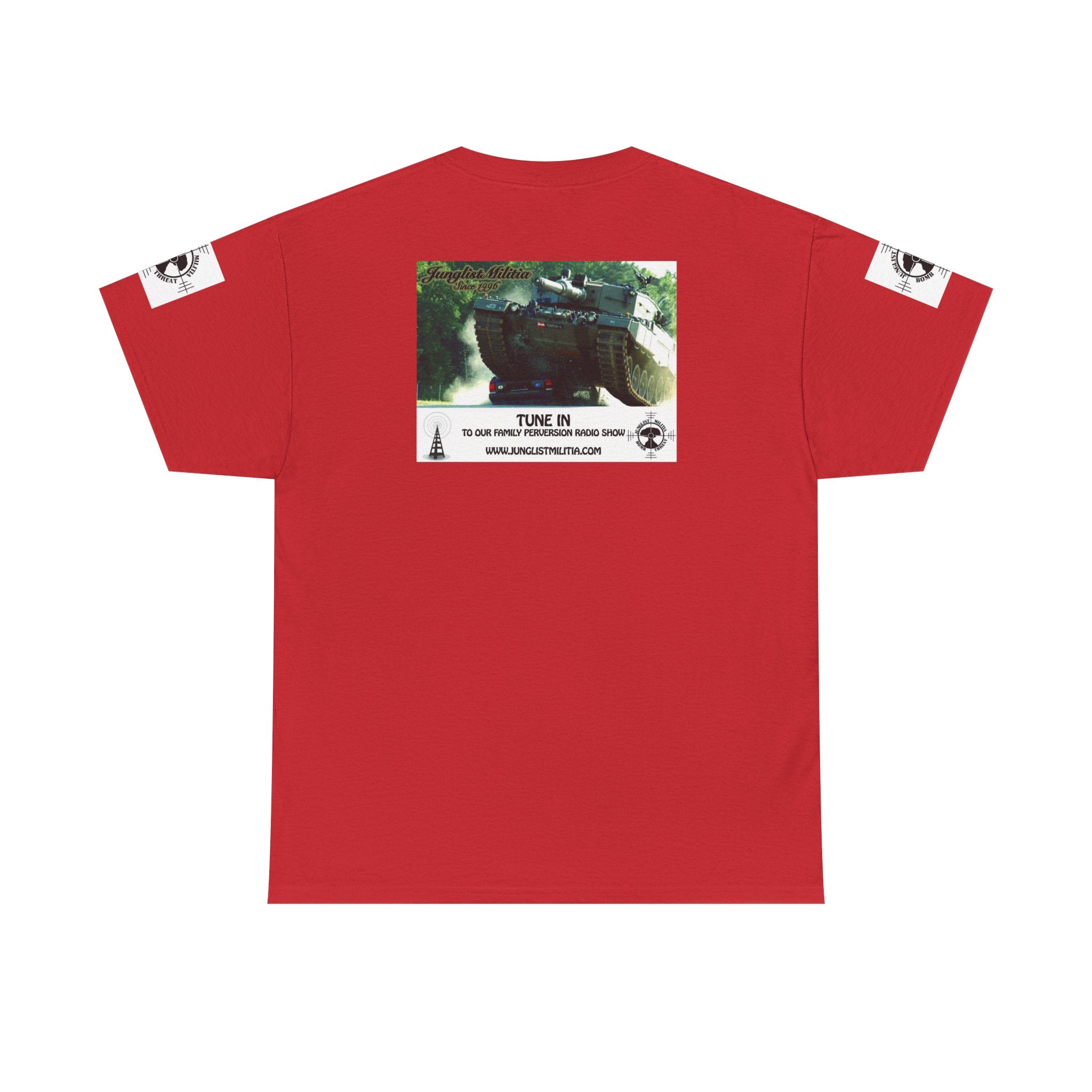 Classic Radio Junglist Militia The Junglist Militia Family Perversion Radio Show Los Angeles, California. Unisex Gildan T-Shirt