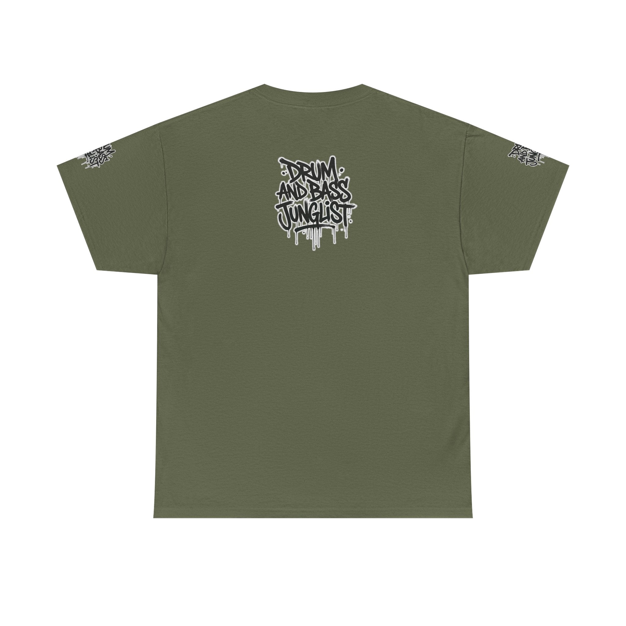 Junglist Militia™ Since 1996 | Drum & Bass Junglist Graffiti Gildan Premium Cotton T-Shirt | NeuroDemonic Records Official Streetwear | 10 Colors