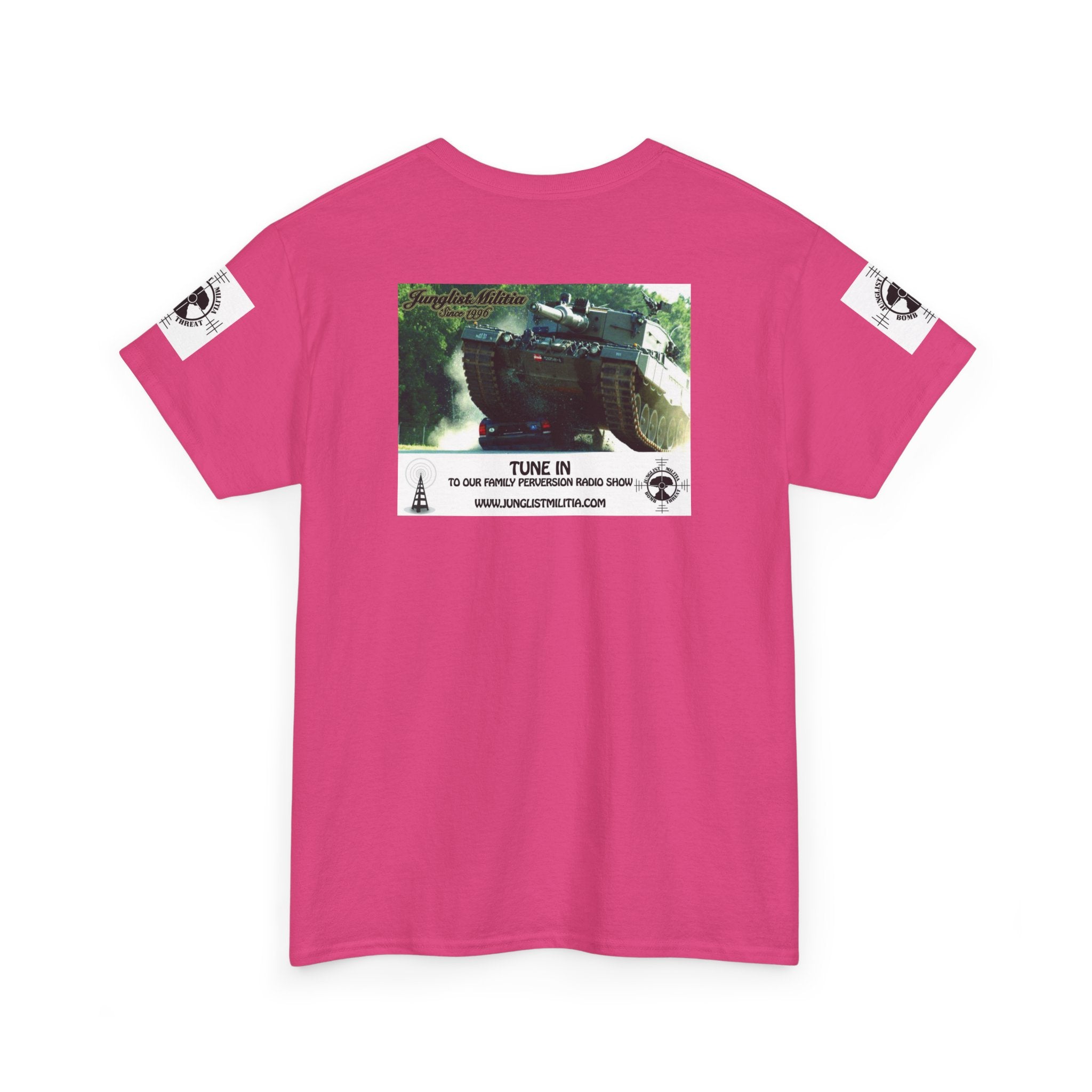 Classic Radio Junglist Militia The Junglist Militia Family Perversion Radio Show Los Angeles, California. Unisex Gildan T-Shirt