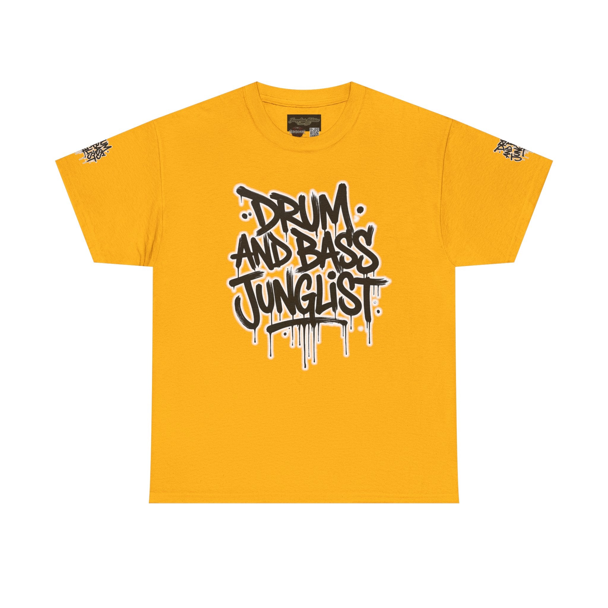 Junglist Militia™ Since 1996 | Drum & Bass Junglist Graffiti Gildan Premium Cotton T-Shirt | NeuroDemonic Records Official Streetwear | 10 Colors