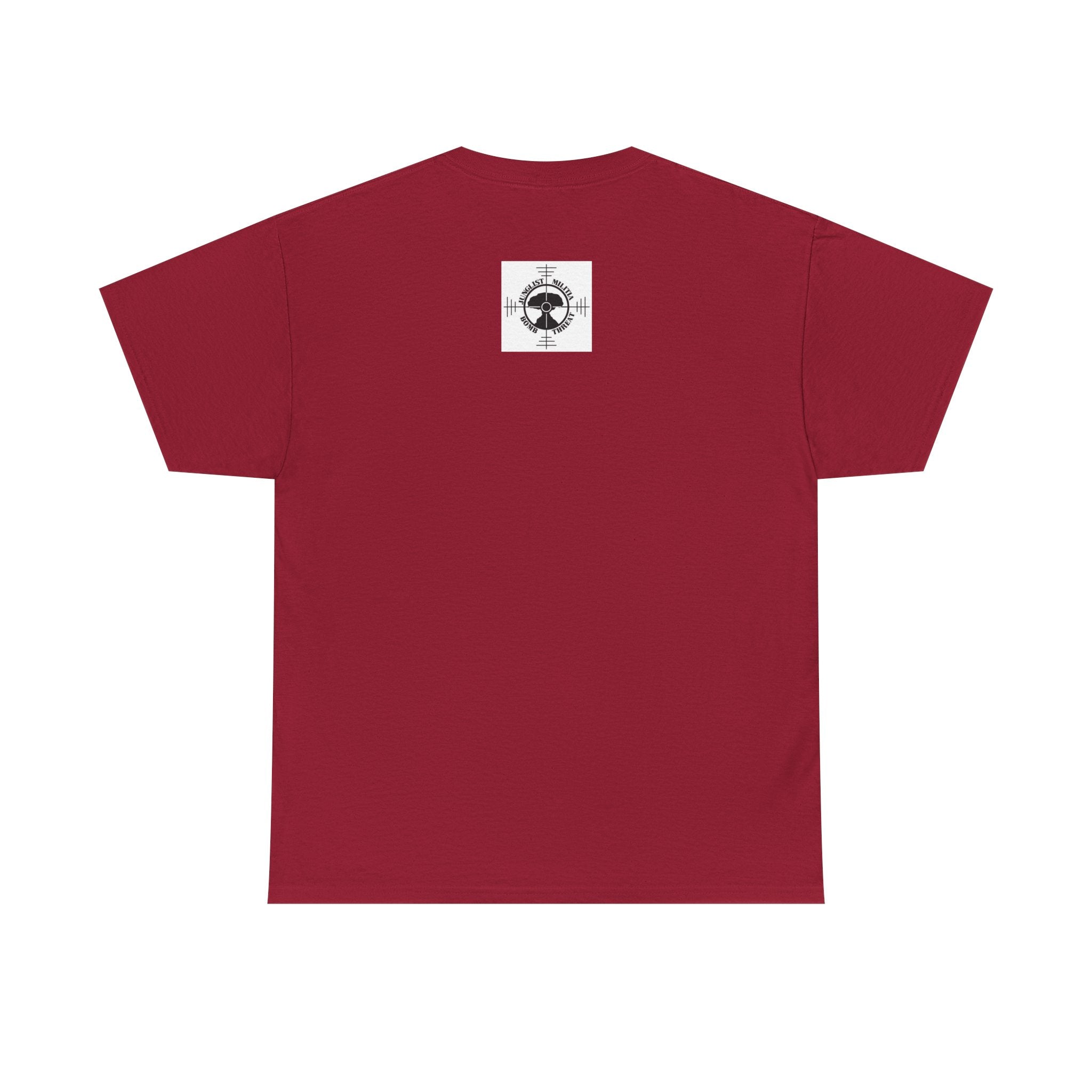 Fuck Terrorism 1st gen. Bomb Threat Logo - Unisex Heavy Cotton Tee - Junglist Militia Since 1996