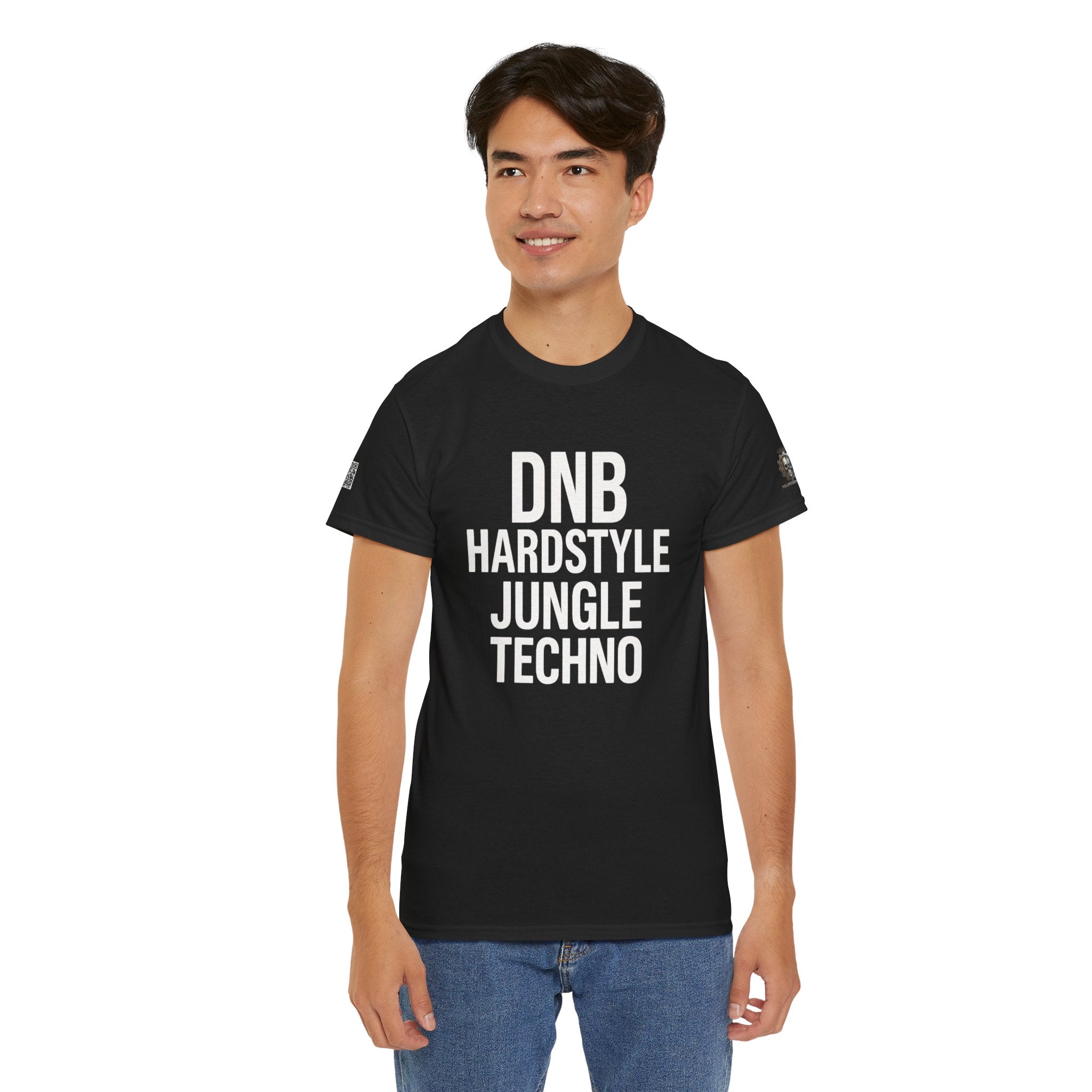 NeuroDemonic Electronic Music Genres T-Shirt — DNB Hardstyle Jungle Techno Graphic Tee