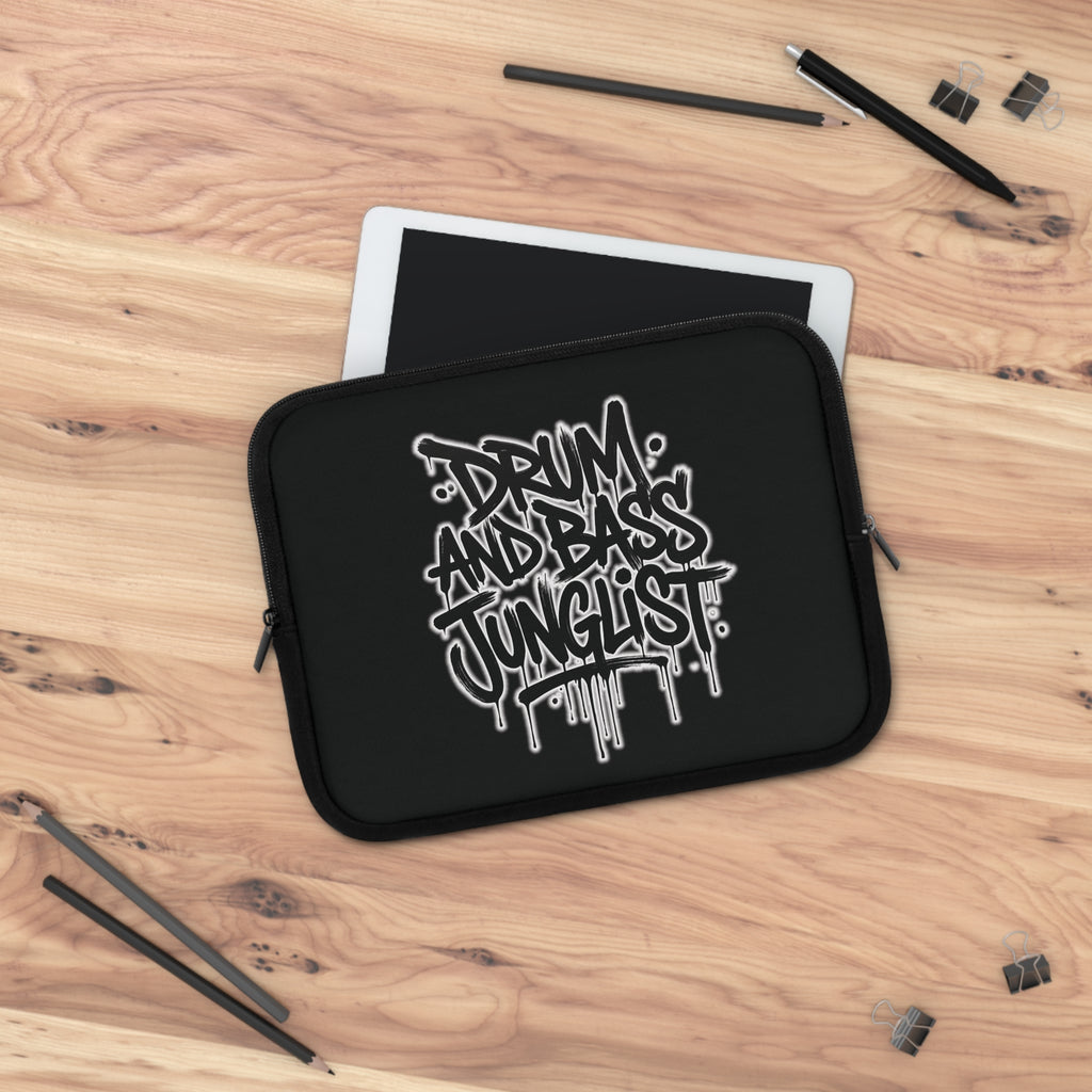 Drum and Bass Junglist Graffiti Laptop Sleeve & iPad Case | Protective Padded Sleeve | 5 Sizes