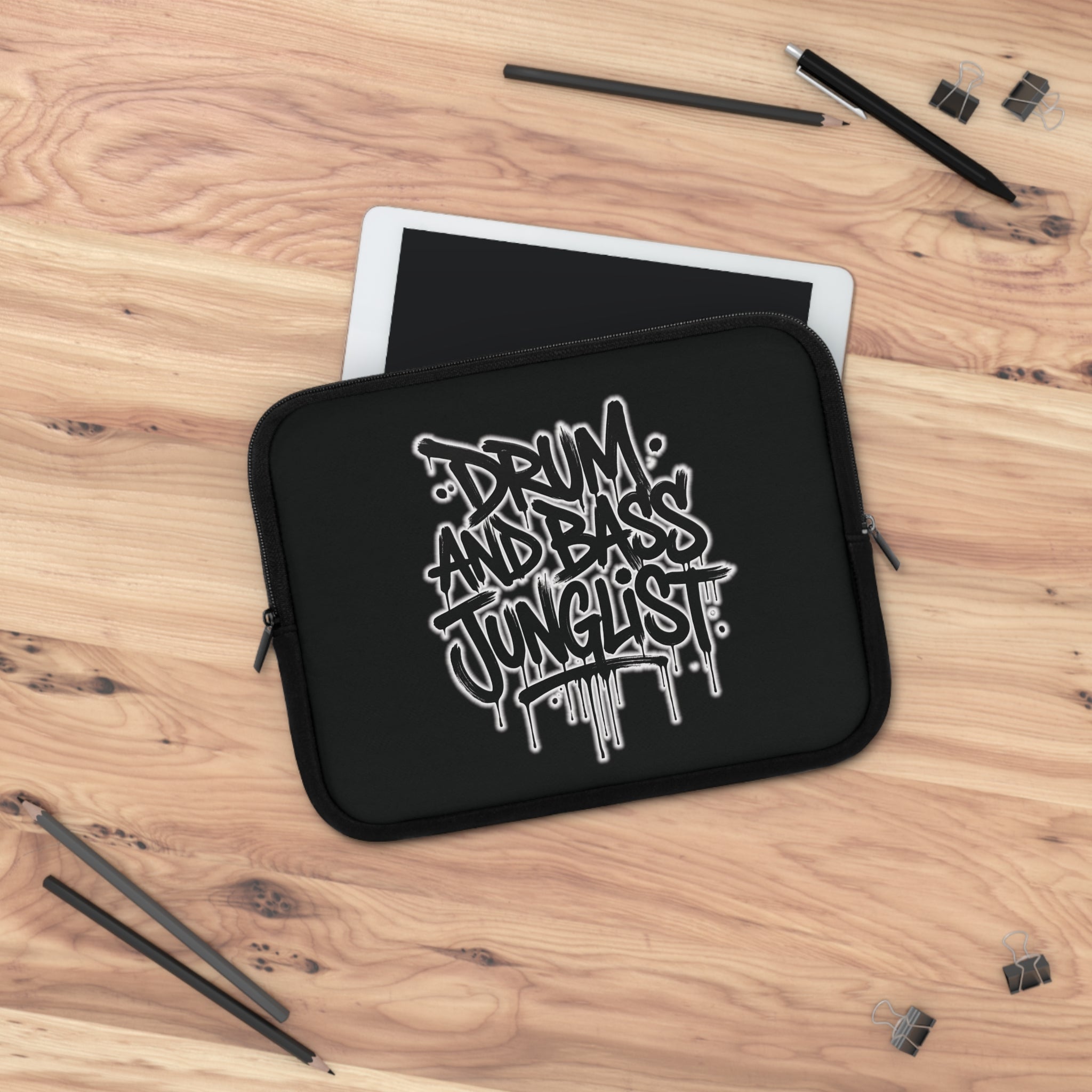 Drum and Bass Junglist Graffiti Laptop Sleeve & iPad Case | Protective Padded Sleeve | 5 Sizes