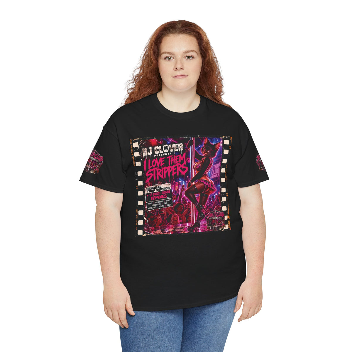 DJ Clover Presents “I Love Them Strippers” - Strip Club Records Official Album T-Shirt