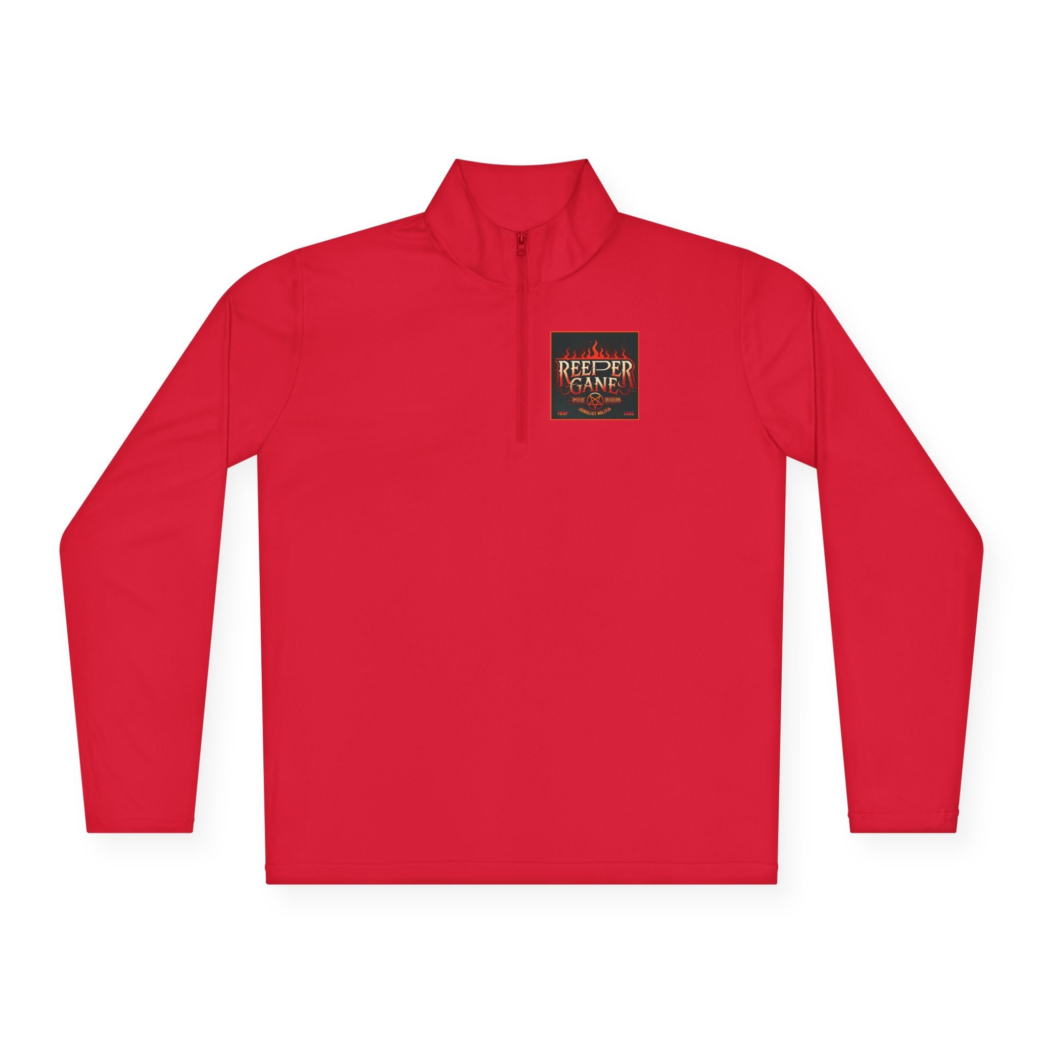 REEPER GANE Unisex Quarter-Zip Pullover JUNGLIST MILITIA