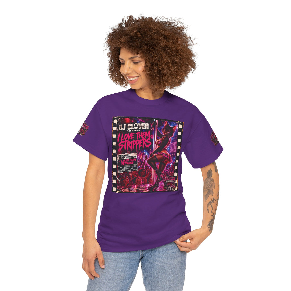 DJ Clover Presents “I Love Them Strippers” - Strip Club Records Official Album T-Shirt