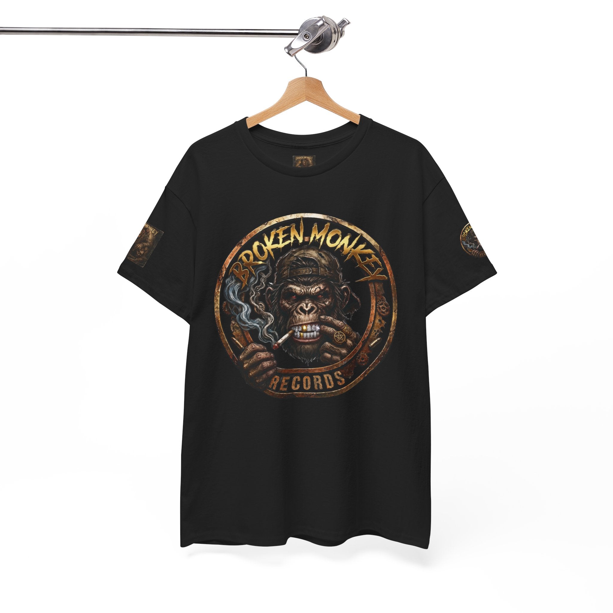Broken Monkey Records Premium Heavy Drum & Bass T-Shirt | Neurofunk • Jump Up • Jungle • DJ Streetwear