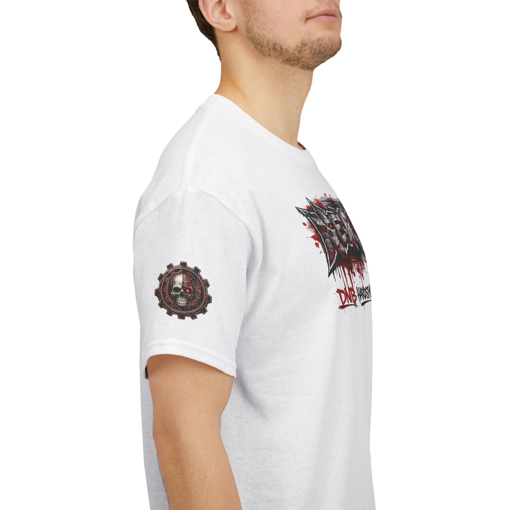 NEURODEMONIC™ Graffiti Skull Pentagram T Shirt | DNB Hardstyle Jungle Techno Trapcore Metalcore Streetwear |Skull Tee — Gildan Graphic Shirt