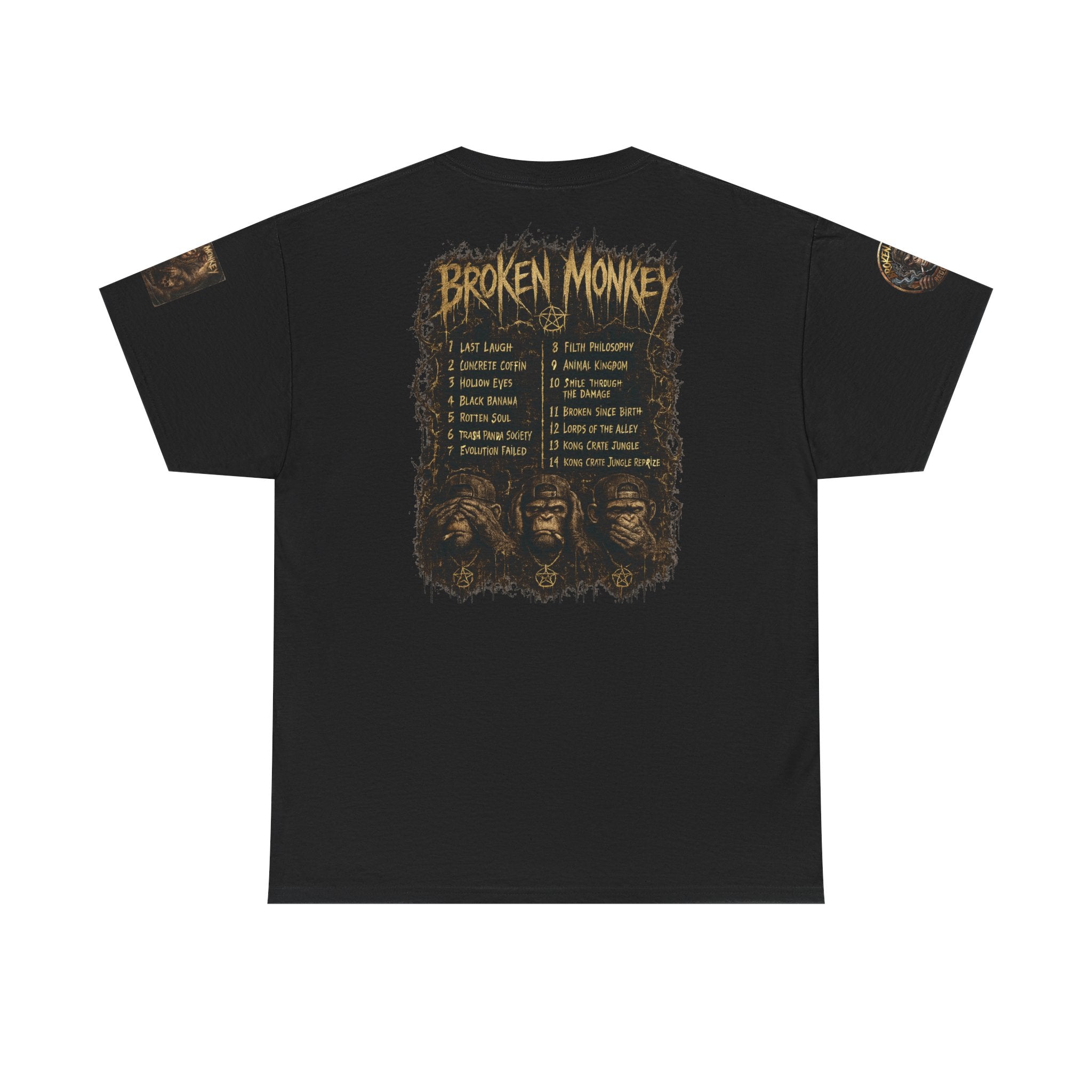Broken Monkey Limited Edition Concert T-Shirt | Official NeuroDemonic Records Drum and Bass Edition