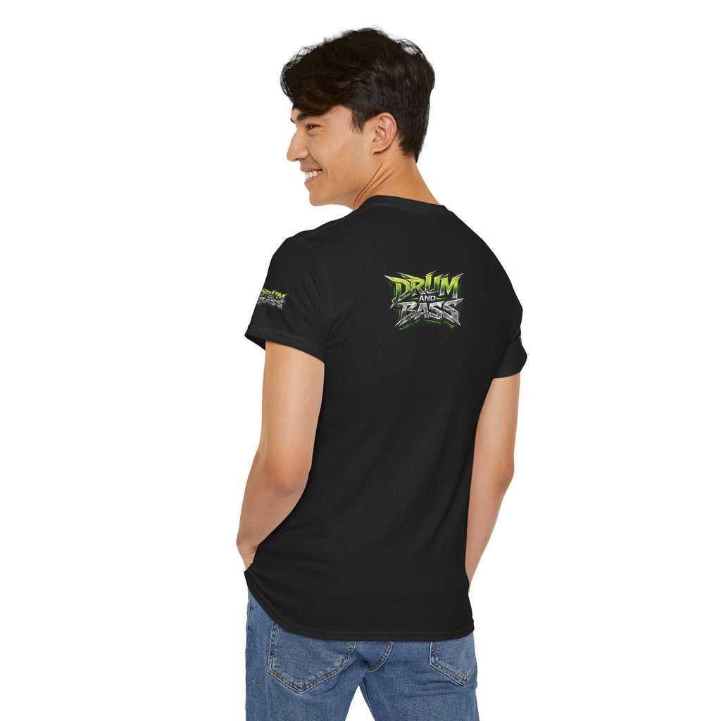 Official NeuroDemonic™ merchandise.  Drum and Bass T-Shirt | Premium Gildan Heavy Cotton DJ, DNB & Junglist Graphic Tee