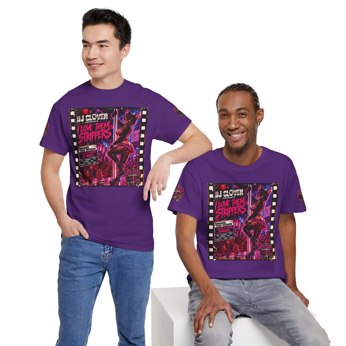 DJ Clover Presents “I Love Them Strippers” - Strip Club Records Official Album T-Shirt