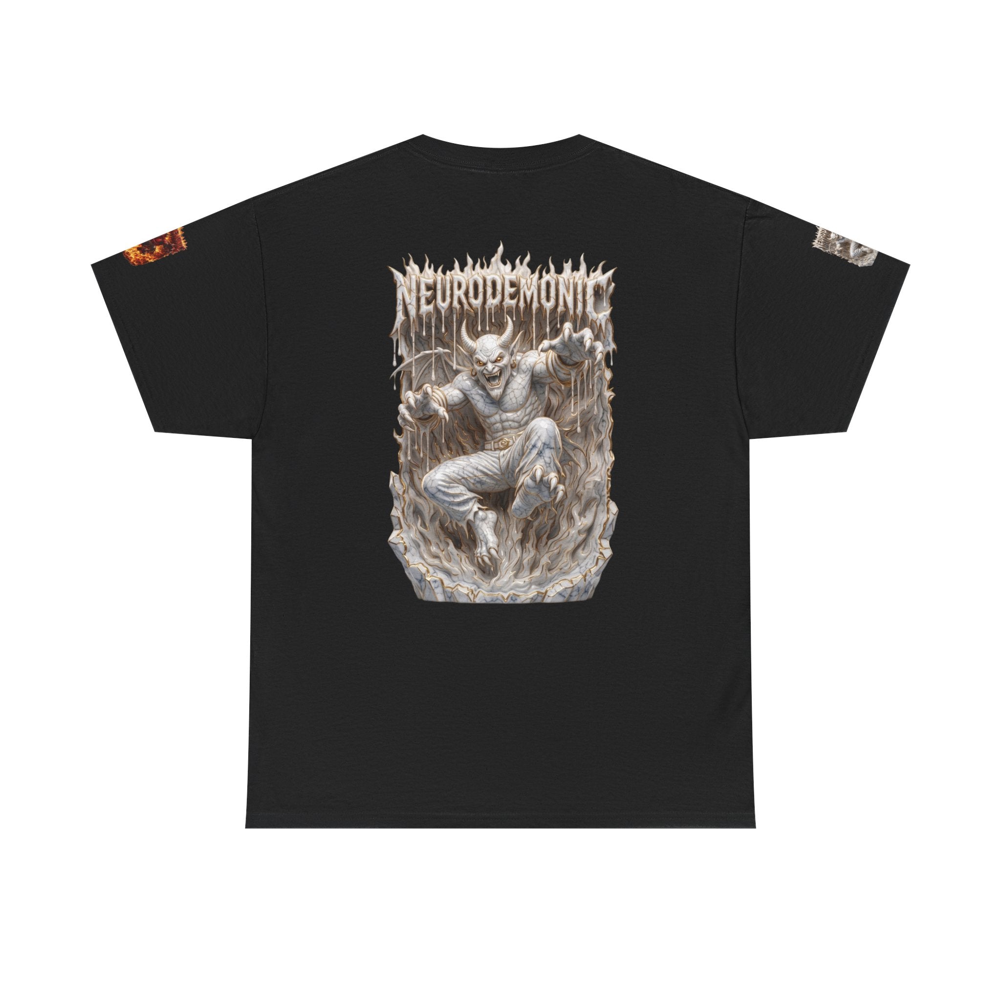 NeuroDemonic® Infernal Demon T-Shirt – Premium Gildan Underground Metal & Drum and Bass Streetwear | Premium Heavy Metal Edition
