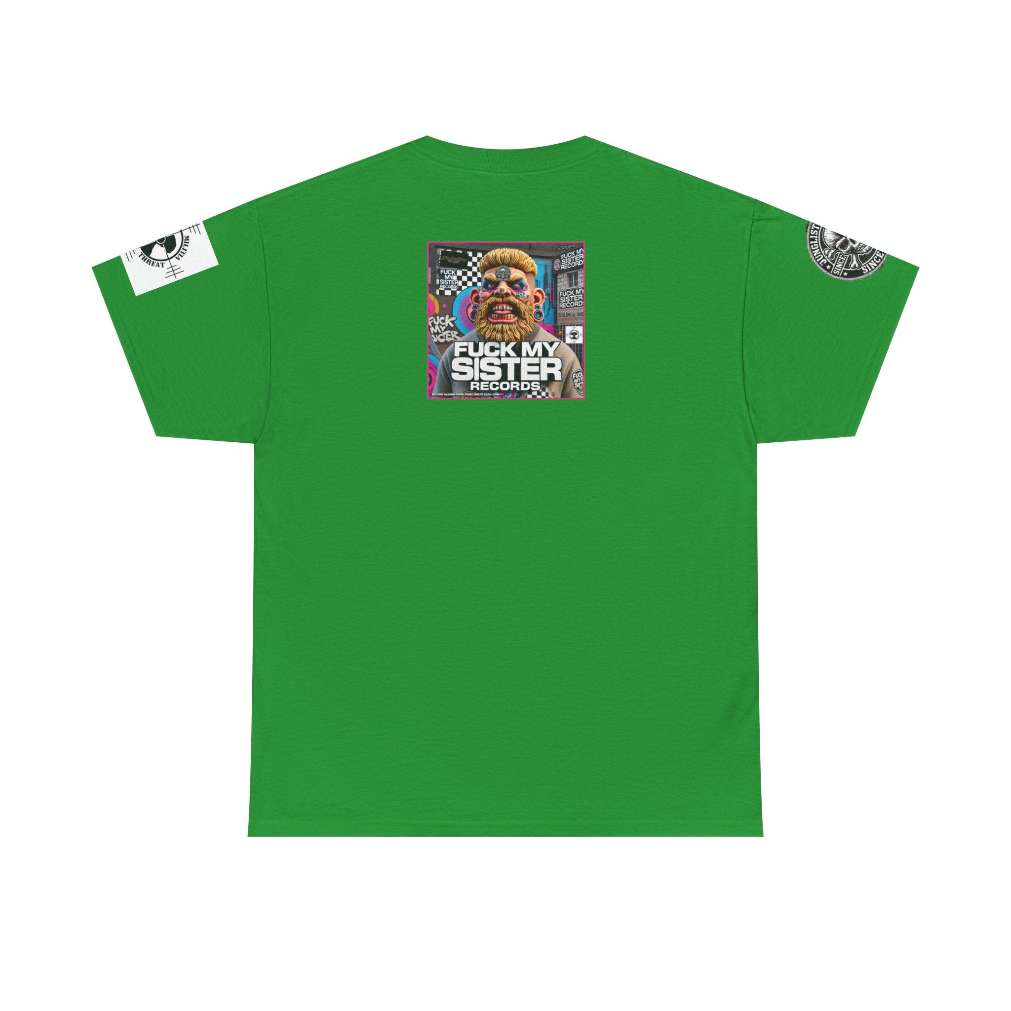 Fuck my Sister Records - Unisex Heavy Cotton Tee - Junglist Militia Since 1996