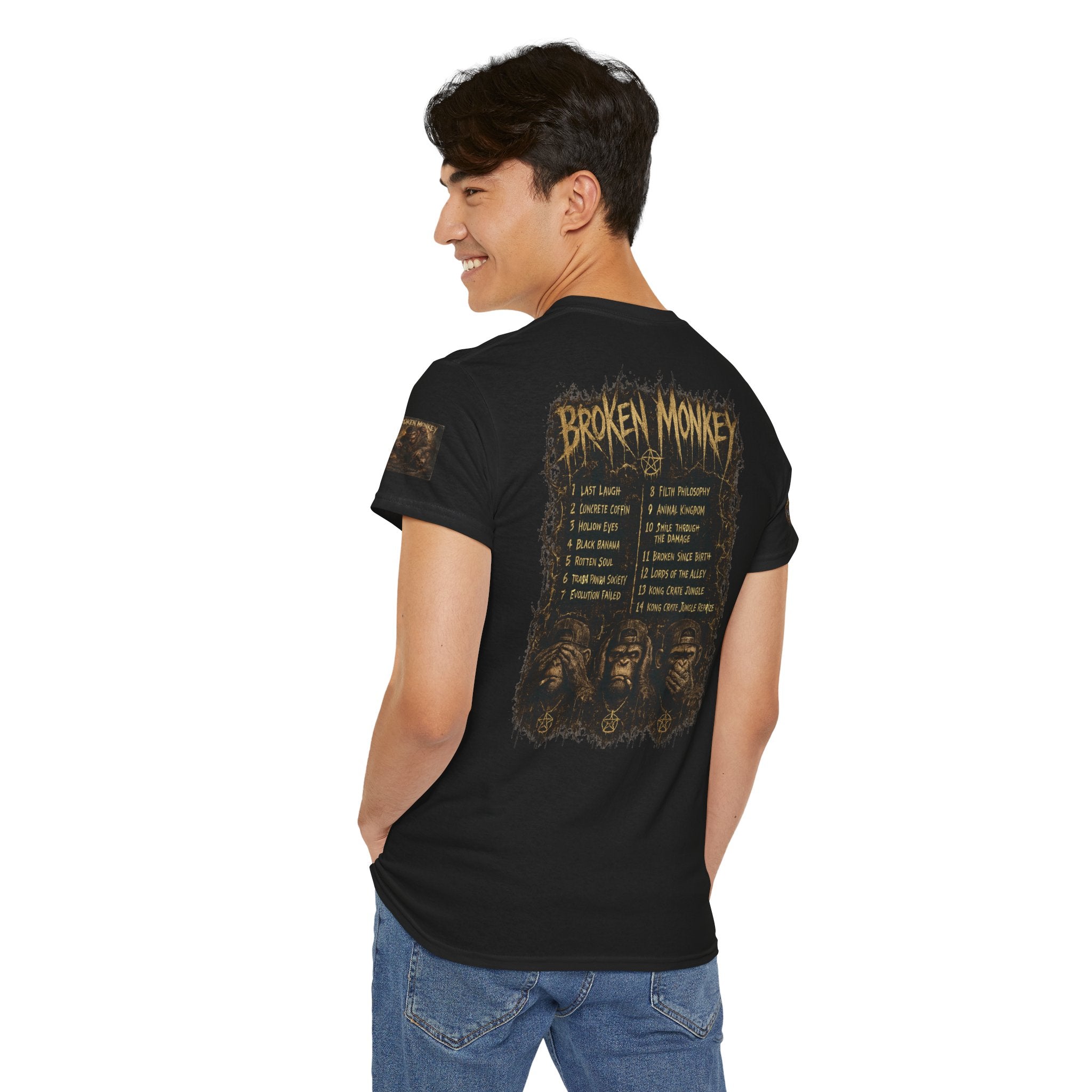 Broken Monkey Limited Edition Concert T-Shirt | Official NeuroDemonic Records Drum and Bass Edition
