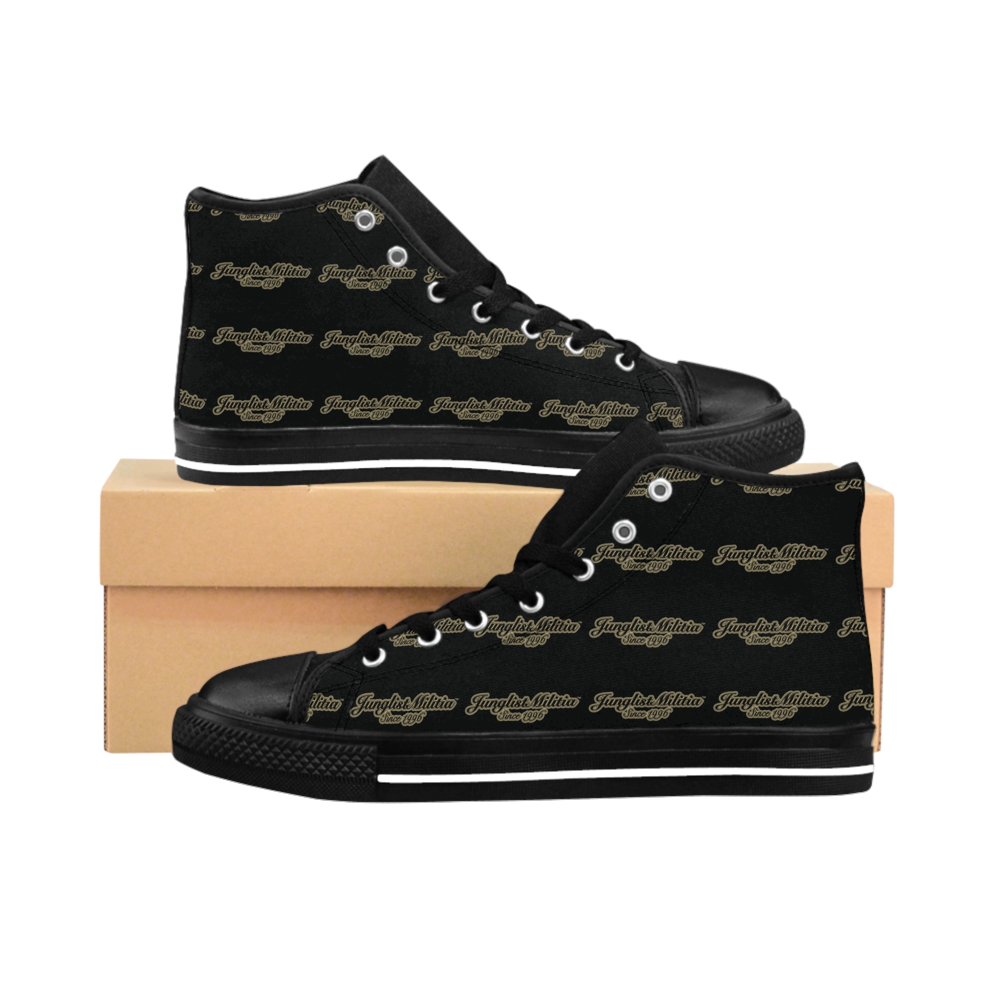 Men's Classic Sneakers-Junglist Militia Since 1996 2nd Generation Logo
