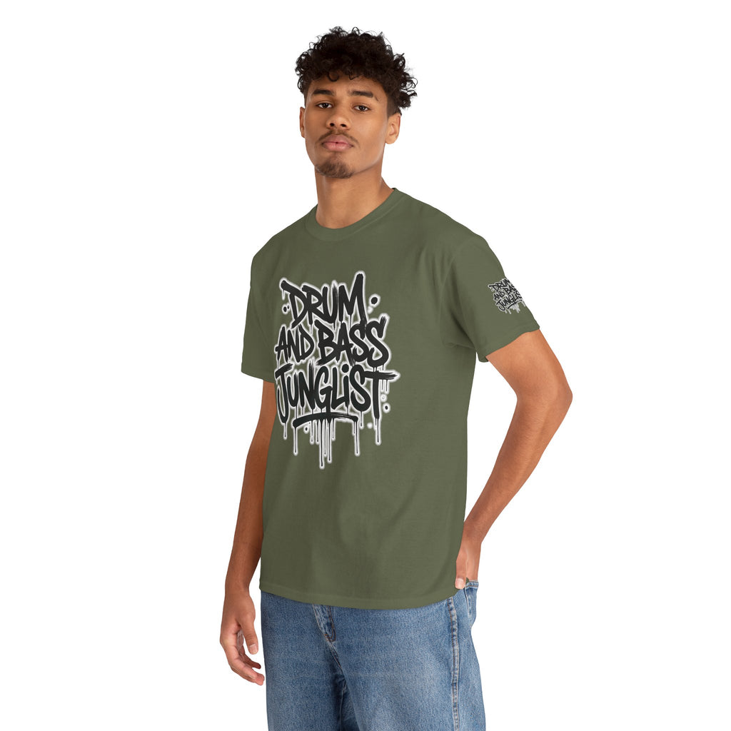Junglist Militia™ Since 1996 | Drum & Bass Junglist Graffiti Gildan Premium Cotton T-Shirt | NeuroDemonic Records Official Streetwear | 10 Colors
