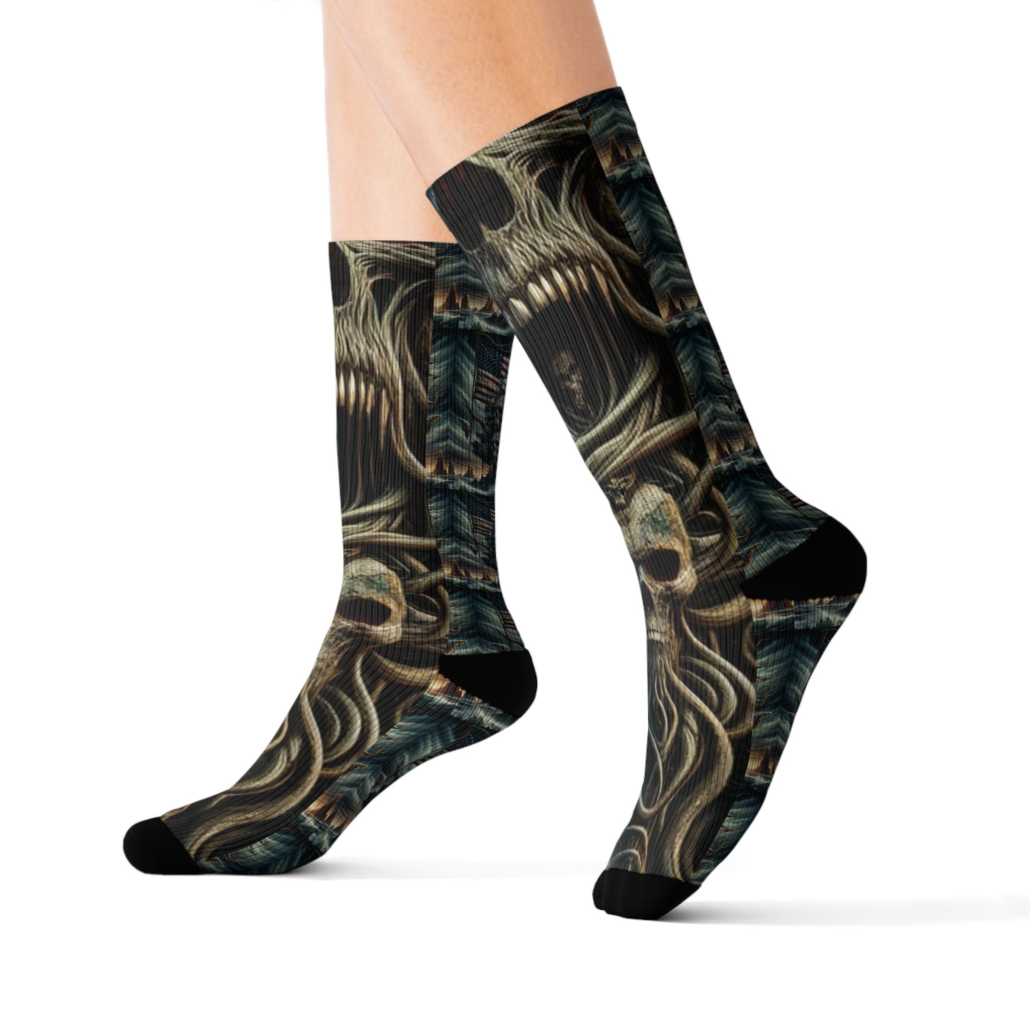 Ghosts of War Sublimation Socks- Unisex-Junglist Militia