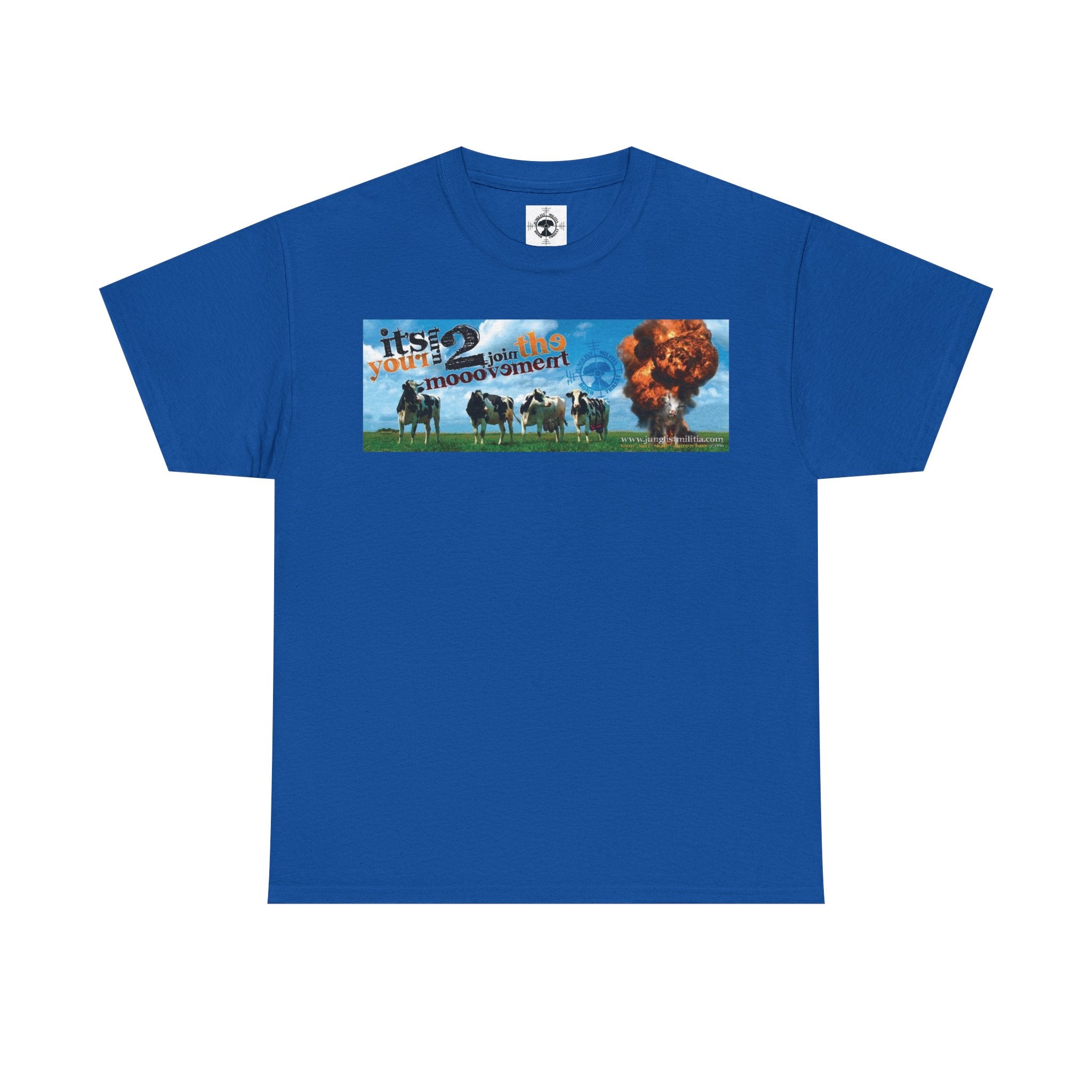 Cow Bombs Junglist Militia Bomb Threat 1st Gen Logo - Unisex T shirts - Junglist Militia Since 1996