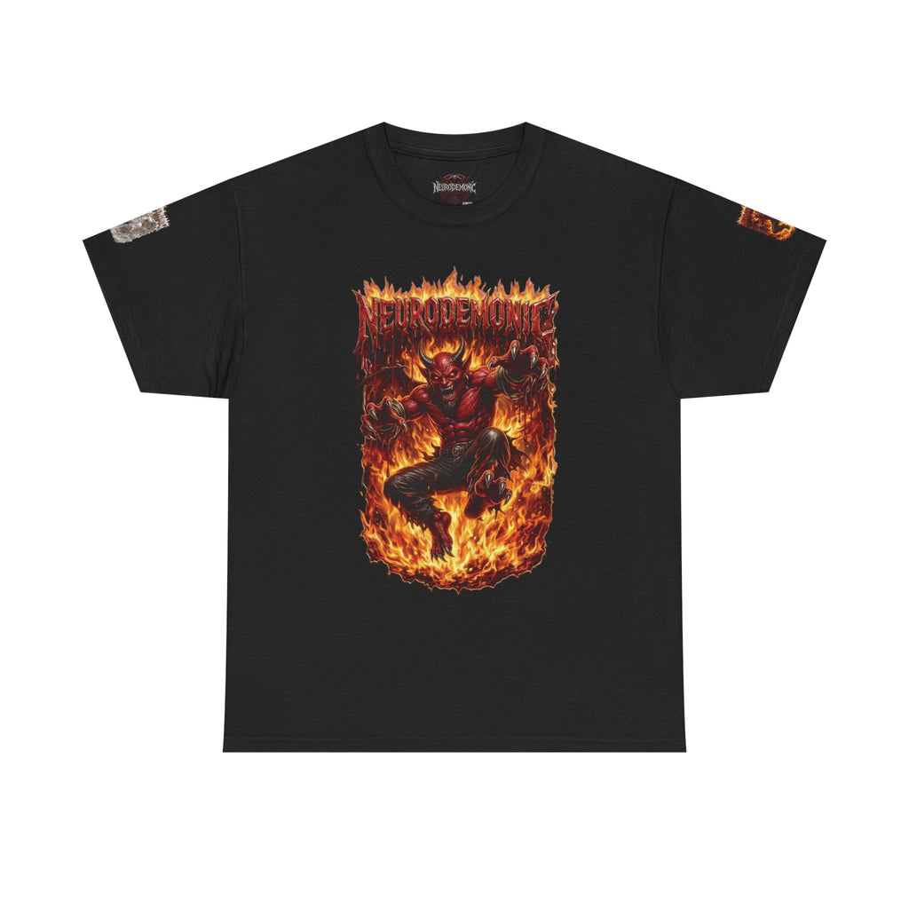 NeuroDemonic® Infernal Demon T-Shirt – Premium Gildan Underground Metal & Drum and Bass Streetwear | Premium Heavy Metal Edition