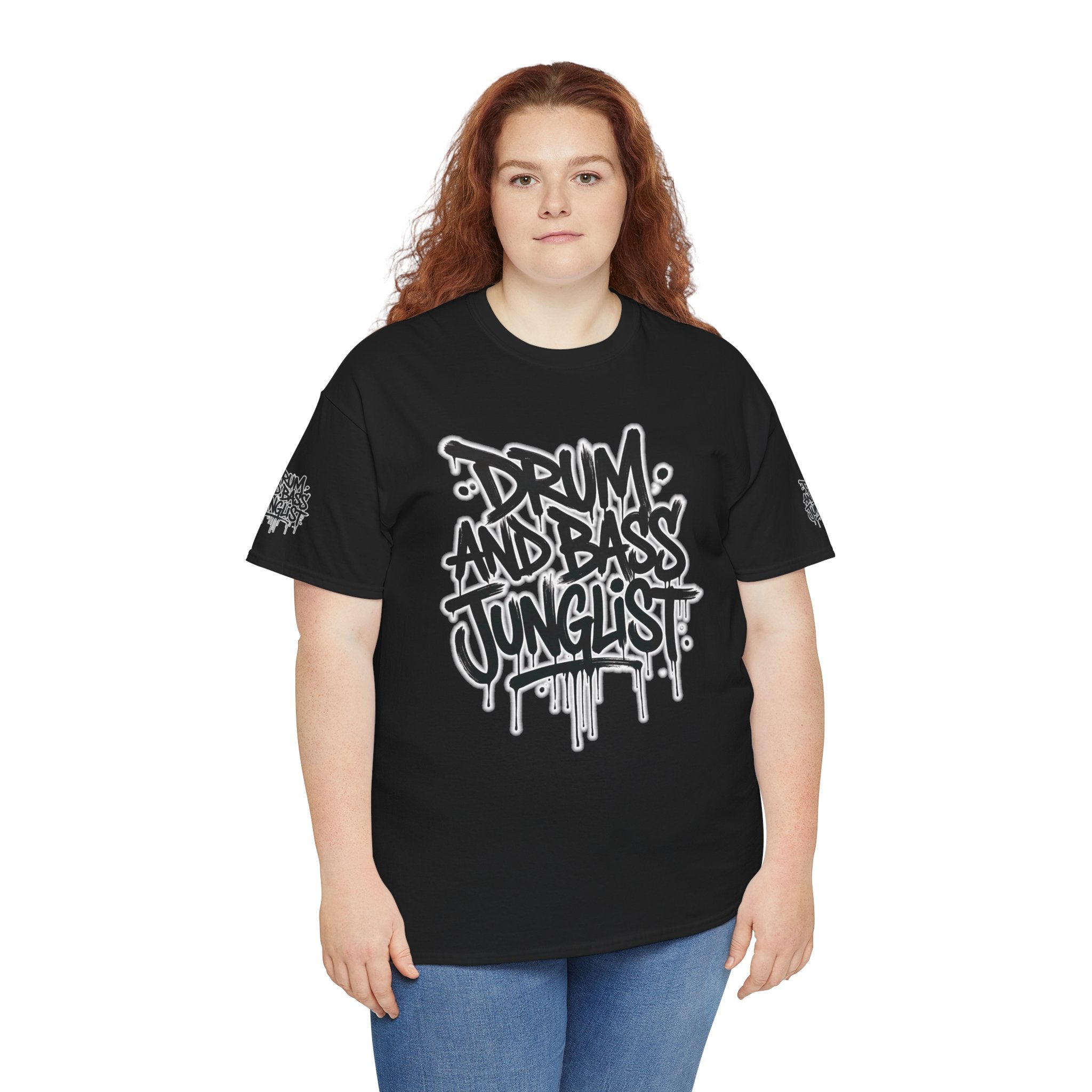 Junglist Militia™ Since 1996 | Drum & Bass Junglist Graffiti Gildan Premium Cotton T-Shirt | NeuroDemonic Records Official Streetwear | 10 Colors