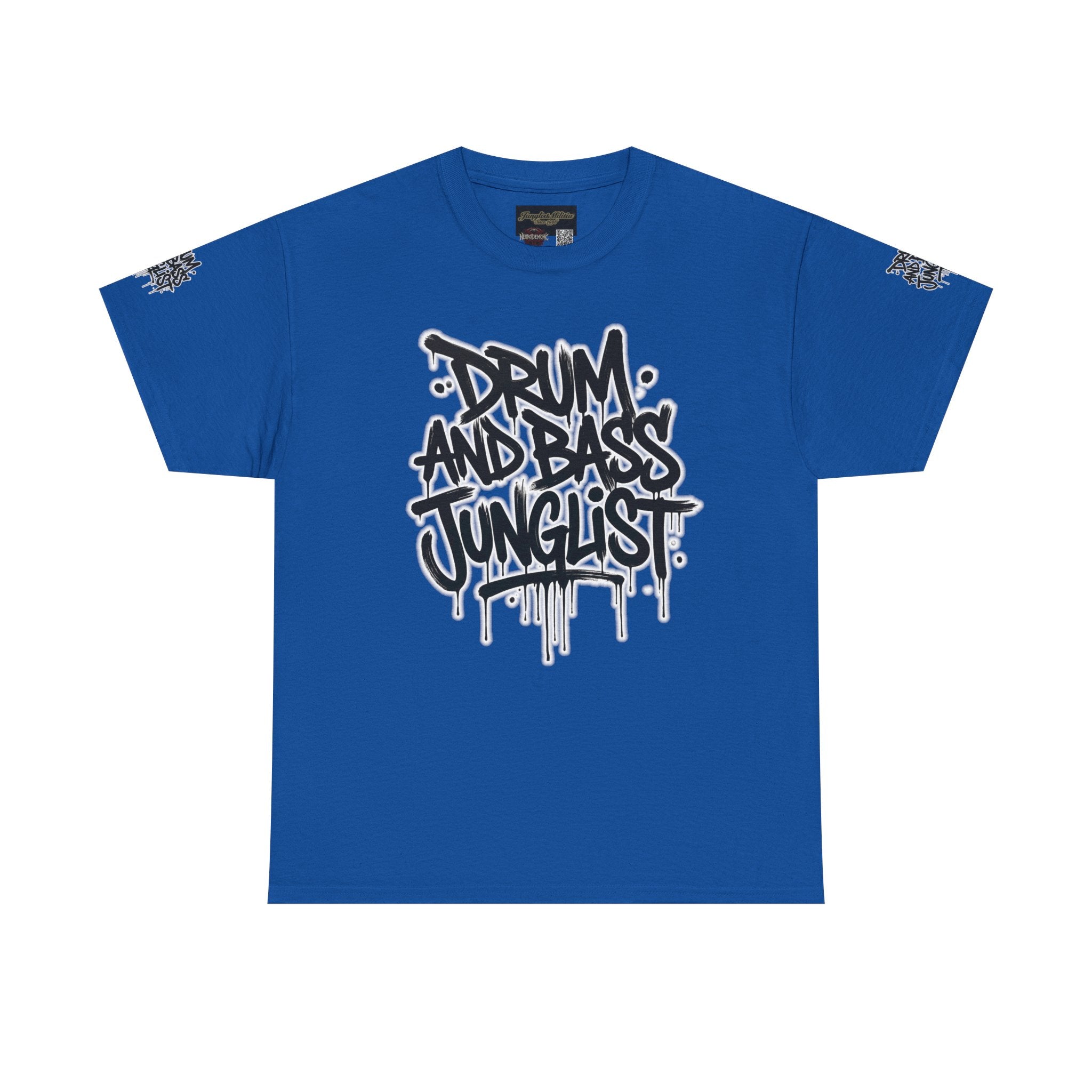 Junglist Militia™ Since 1996 | Drum & Bass Junglist Graffiti Gildan Premium Cotton T-Shirt | NeuroDemonic Records Official Streetwear | 10 Colors