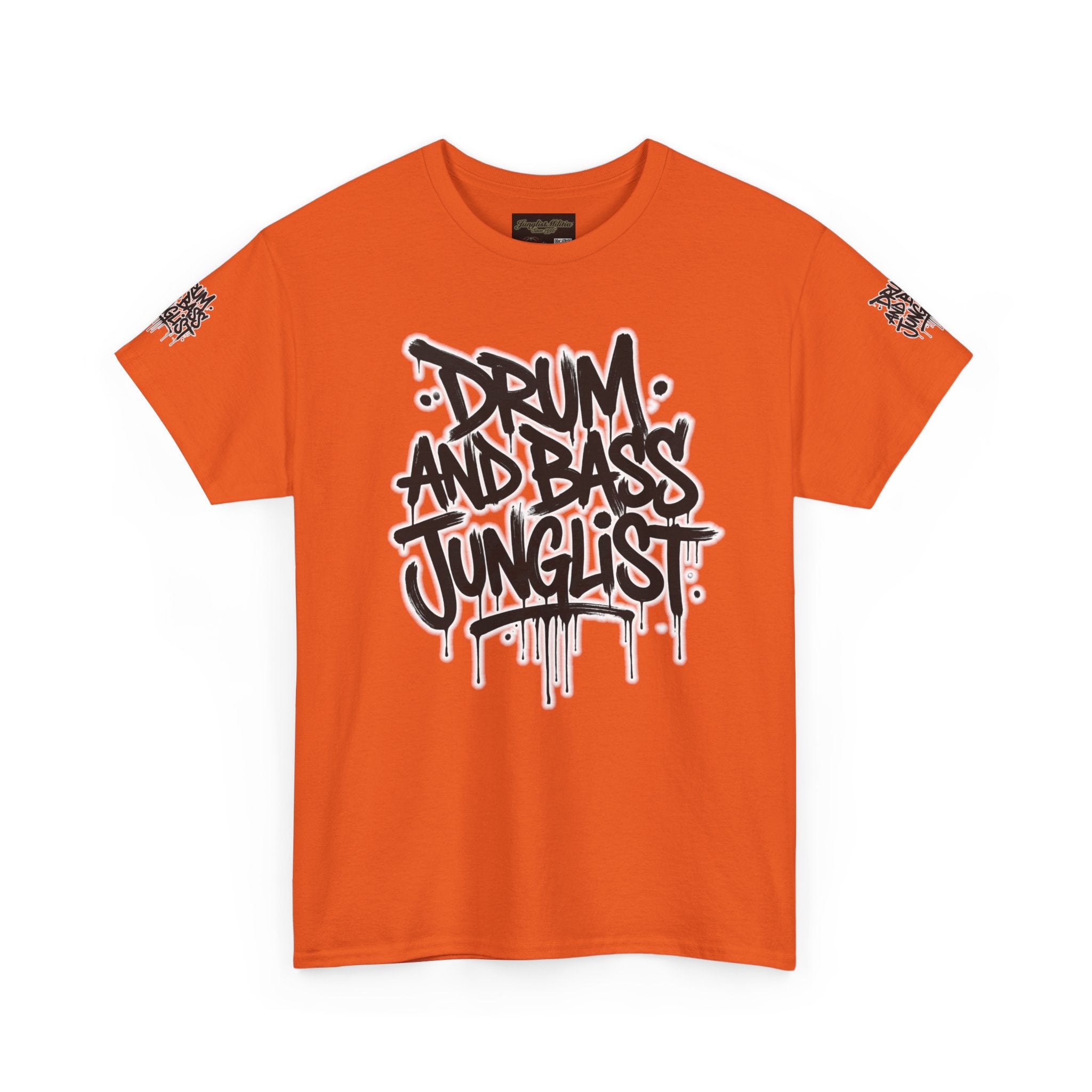 Junglist Militia™ Since 1996 | Drum & Bass Junglist Graffiti Gildan Premium Cotton T-Shirt | NeuroDemonic Records Official Streetwear | 10 Colors