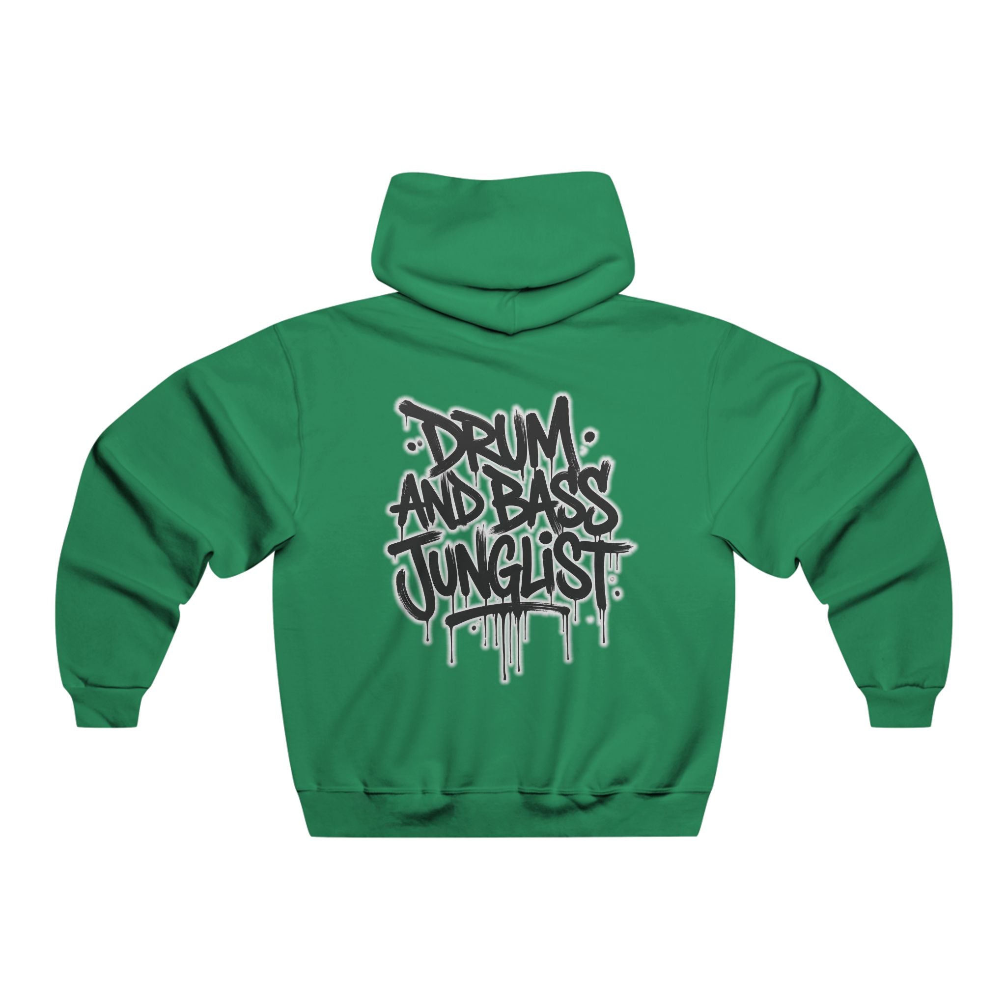 Drum and Bass Junglist™ Graffiti Heavy Blend Hoodie | Front & Back Print | NeuroDemonic® Official Streetwear | Jerseys® | 8 Colors | 8 Sizes