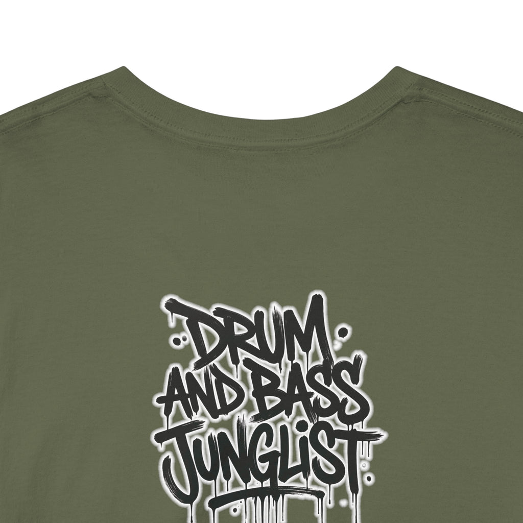 Junglist Militia™ Since 1996 | Drum & Bass Junglist Graffiti Gildan Premium Cotton T-Shirt | NeuroDemonic Records Official Streetwear | 10 Colors