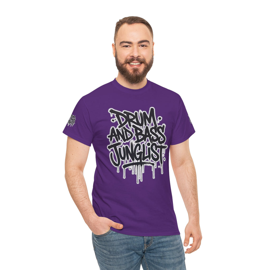 Junglist Militia™ Since 1996 | Drum & Bass Junglist Graffiti Gildan Premium Cotton T-Shirt | NeuroDemonic Records Official Streetwear | 10 Colors