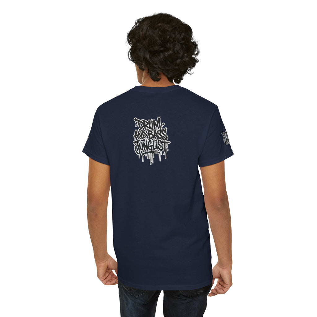 Junglist Militia™ Since 1996 | Drum & Bass Junglist Graffiti Gildan Premium Cotton T-Shirt | NeuroDemonic Records Official Streetwear | 10 Colors